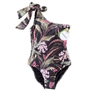 NEW Azura Australia x Sunseeker One Shoulder Floral One Piece Swimsuit NWT
